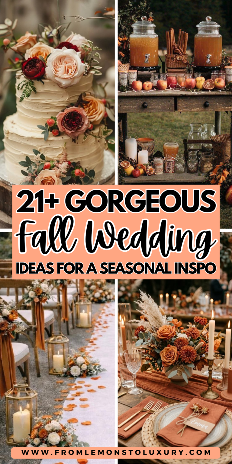 21+ Romantic Fall Wedding Ideas For Your Special Day