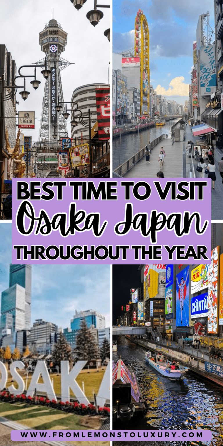 Best Time To Visit Osaka: My Seasonal Guide for Weather, Festivals, and Crowds