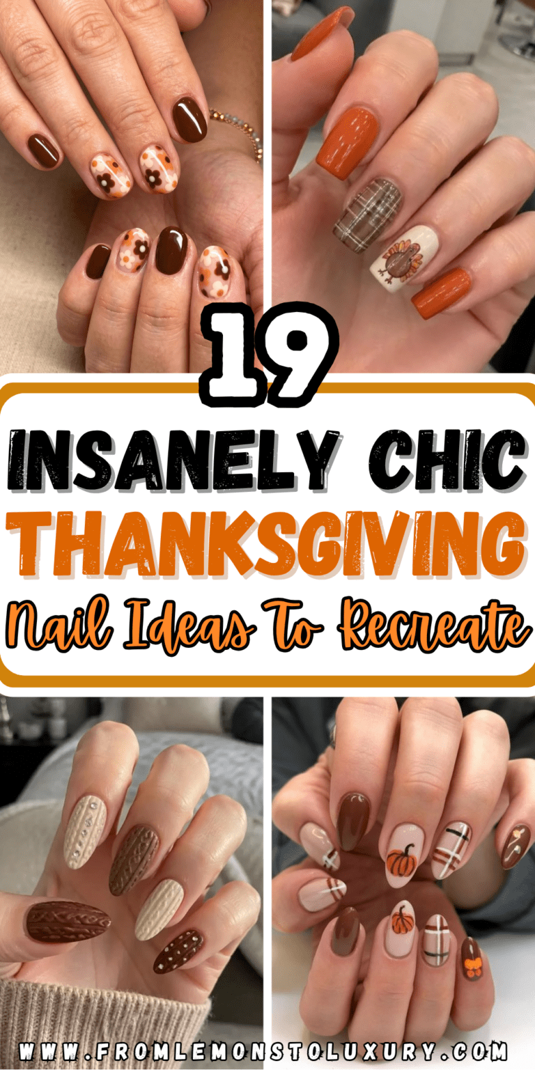 19+ Gorgeous Thanksgiving Nail Ideas For A Festive Fall Manicure