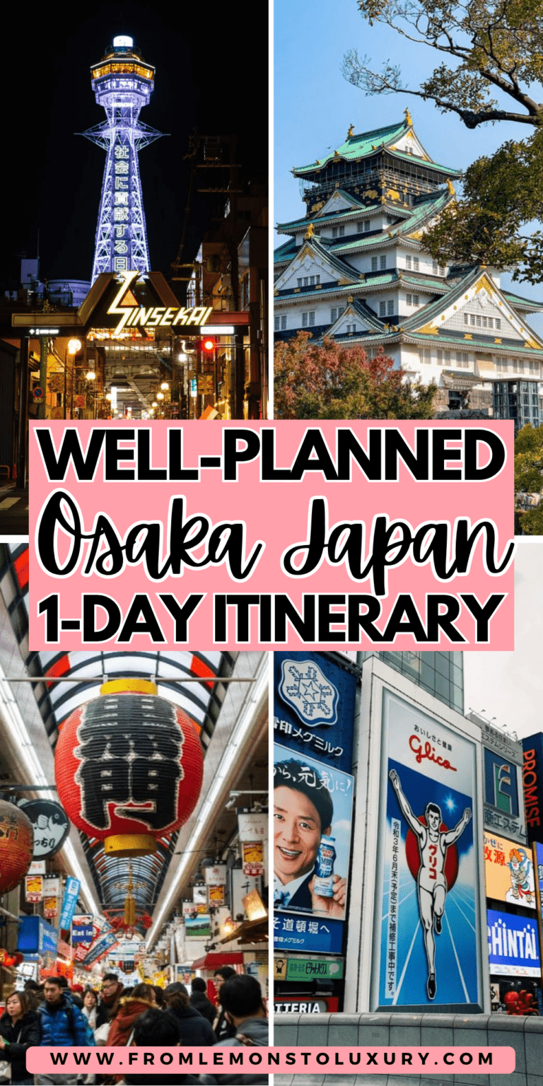 Ultimate Osaka 1-Day Itinerary: What to See and Do