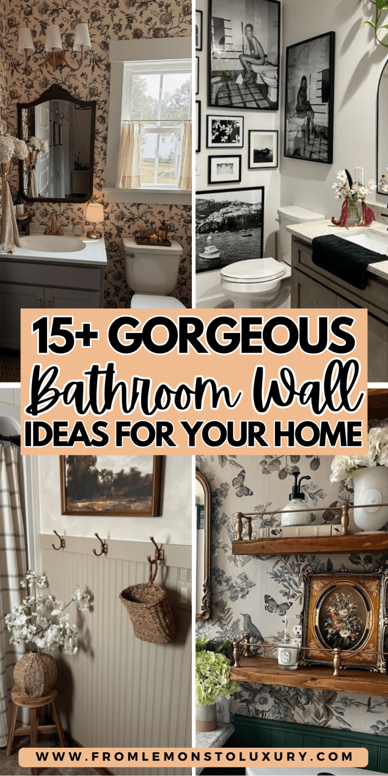 15+ Stylish Bathroom Wall Ideas To Transform Your Space