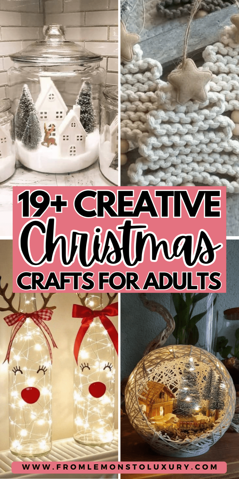 19+ Insanely Creative Christmas Crafts For Adults To Make