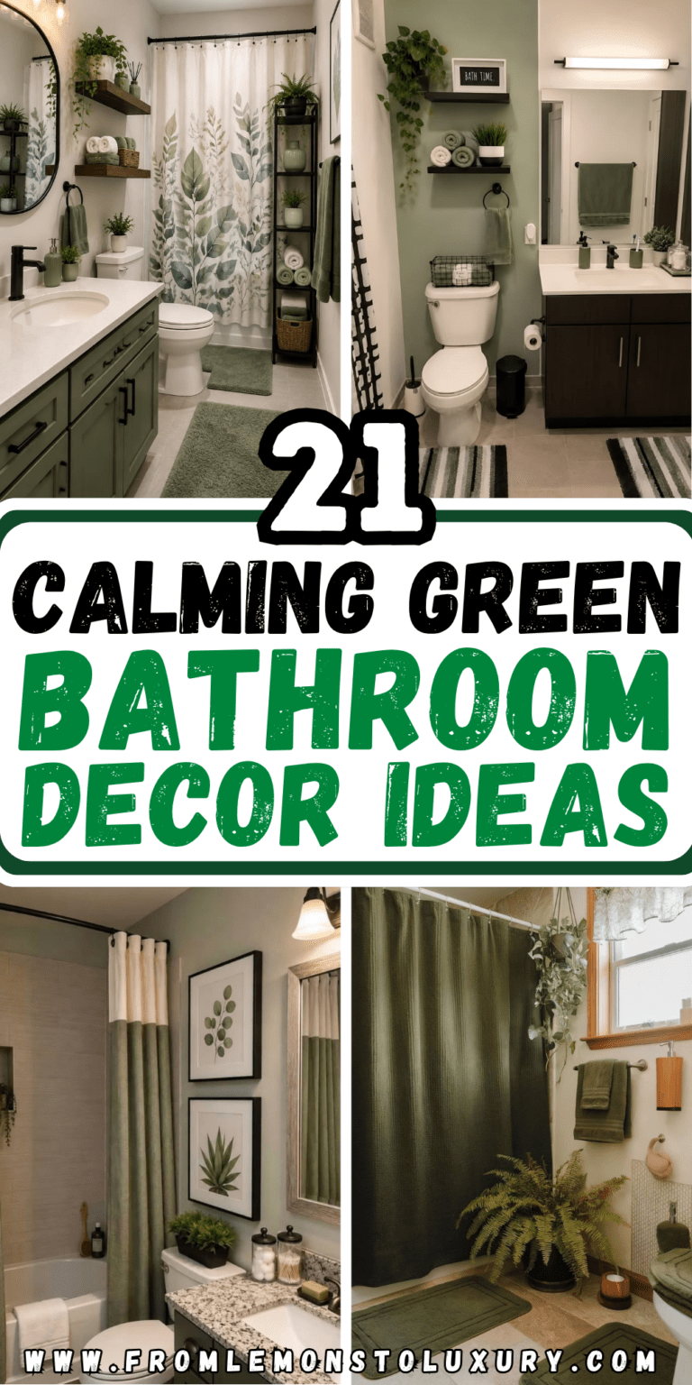 21+ Calming And Fresh Green Bathroom Decor Ideas