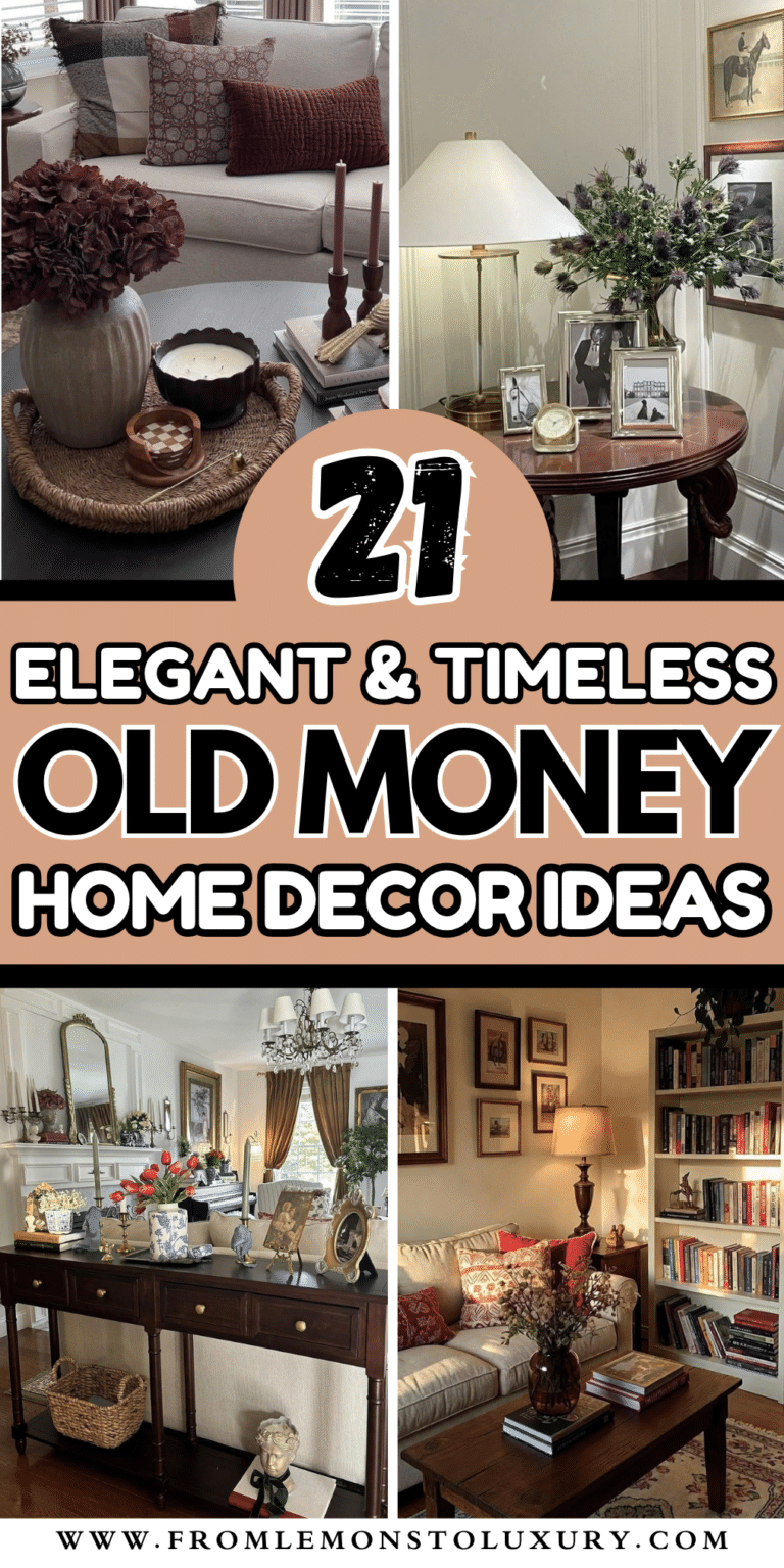 21+ Timeless Old Money Home Decor Ideas