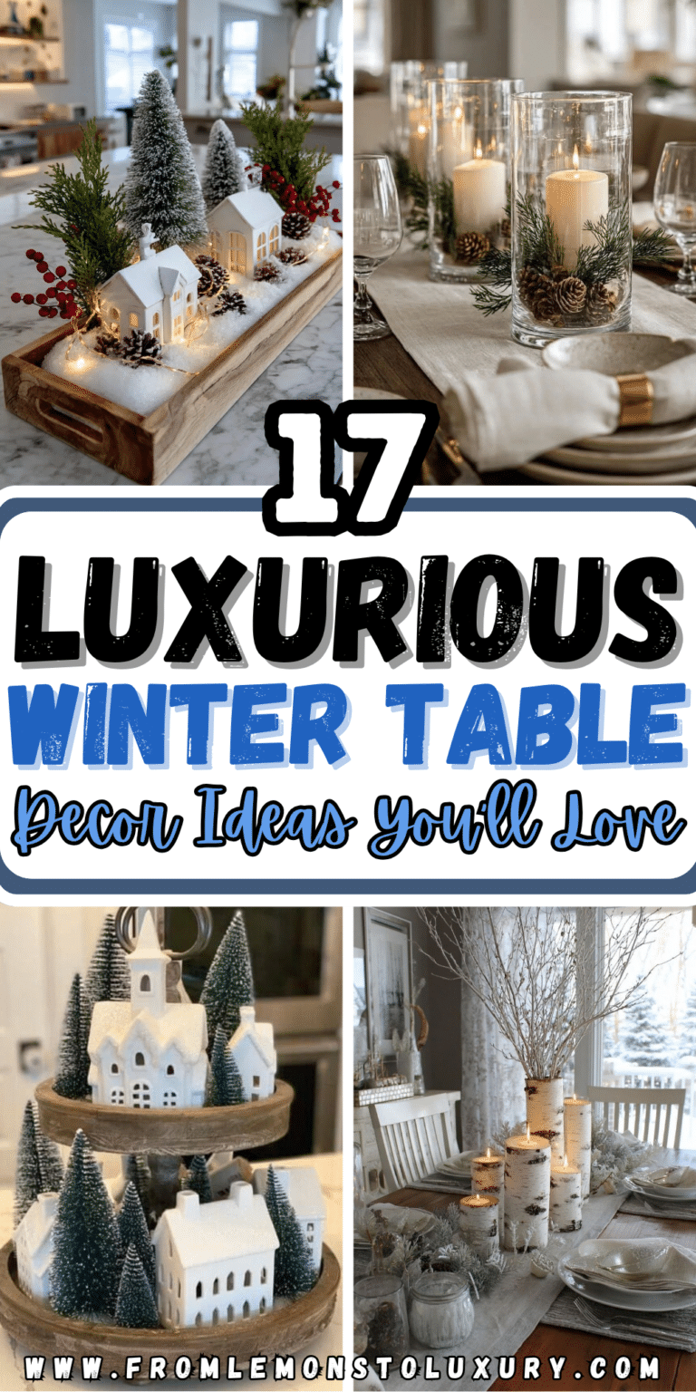17+ Perfect Winter Table Decor Ideas For A Seasonal Setting