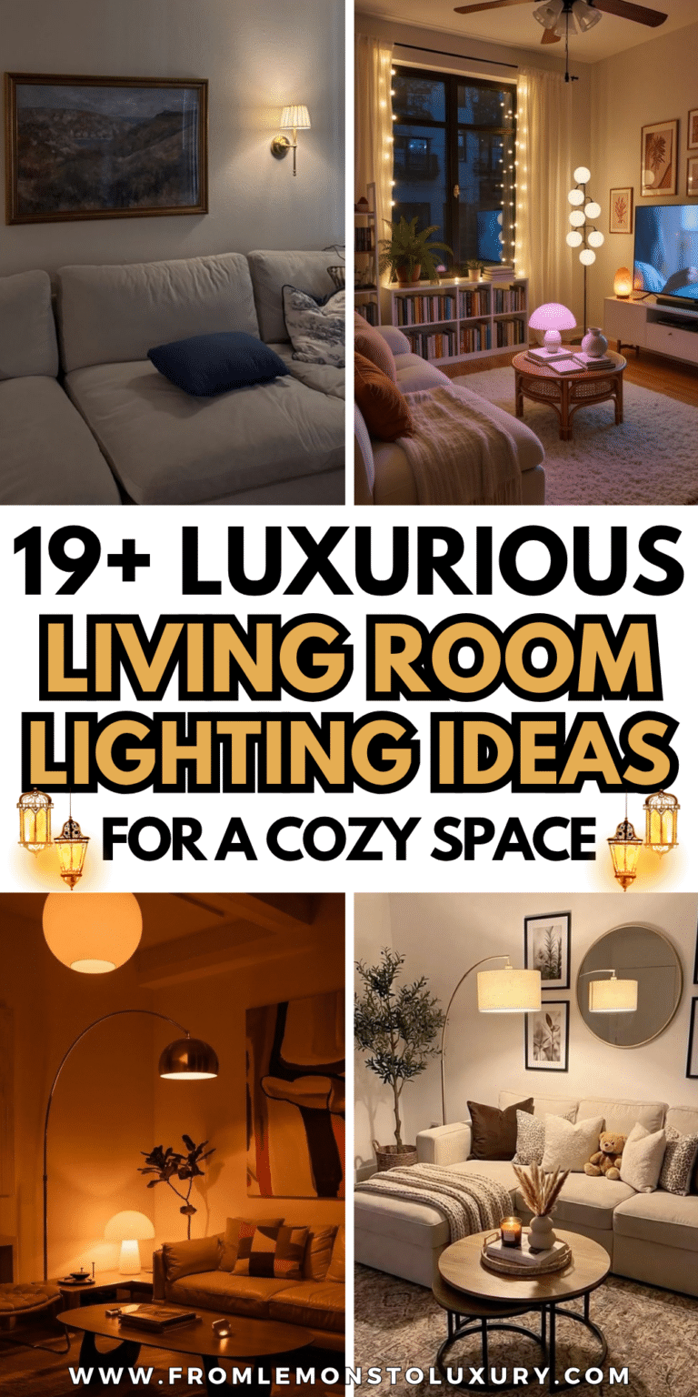 19+ Modern Living Room Lighting Ideas To Brighten Your Home